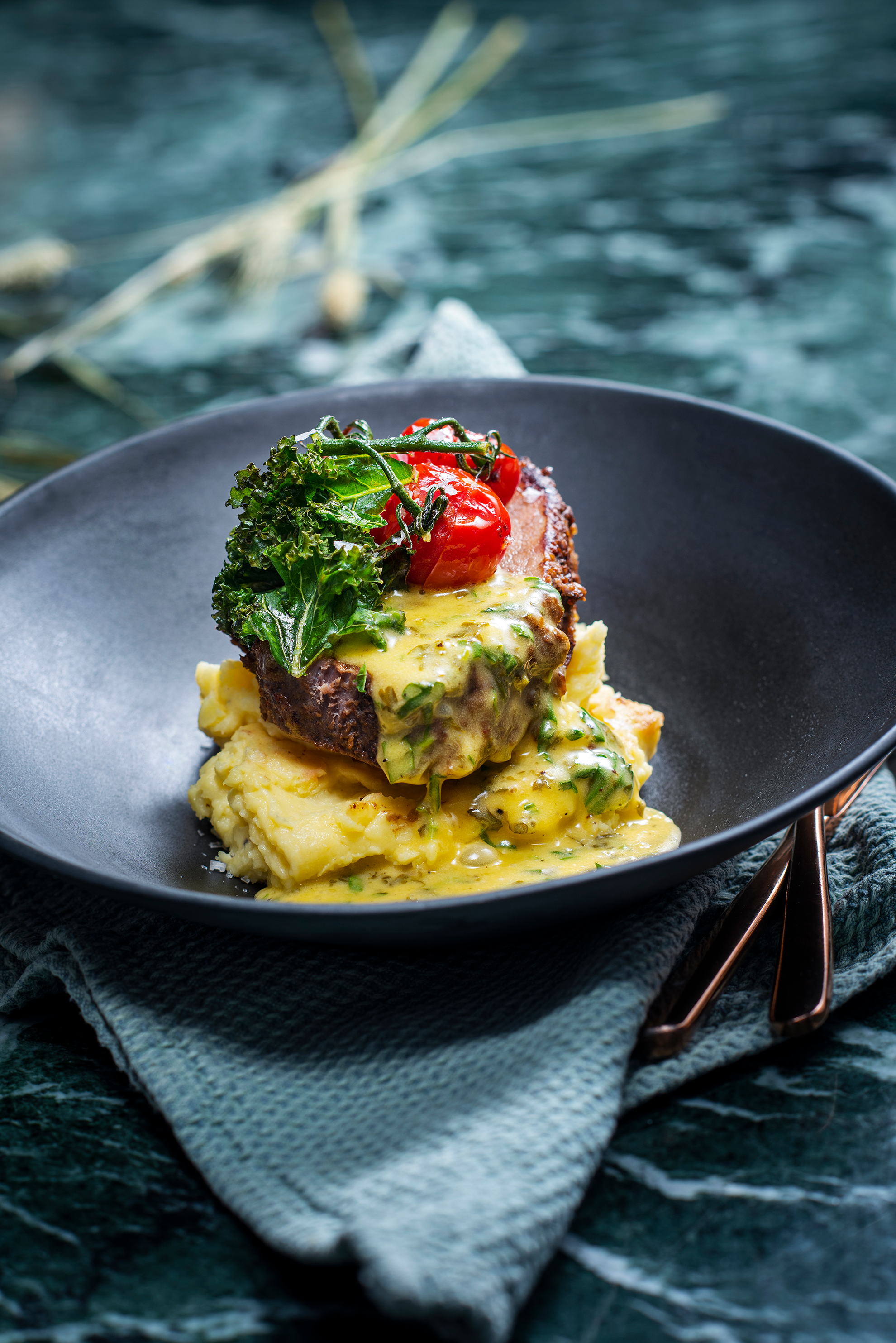 Bresert lårtunge med potetmos