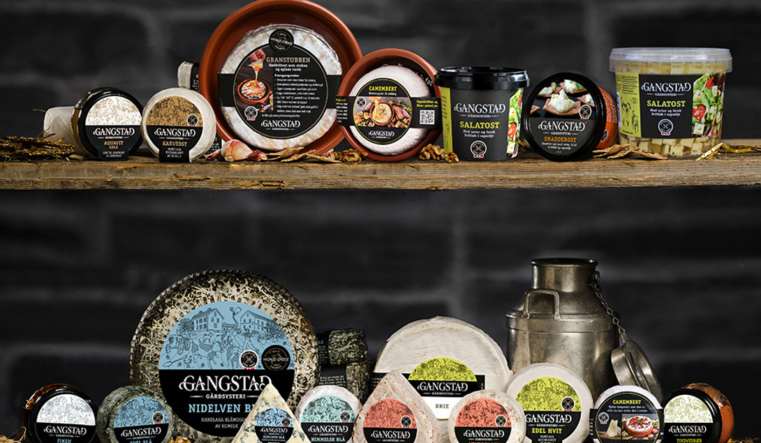 Produkter fra Gandstad gårdsysteri